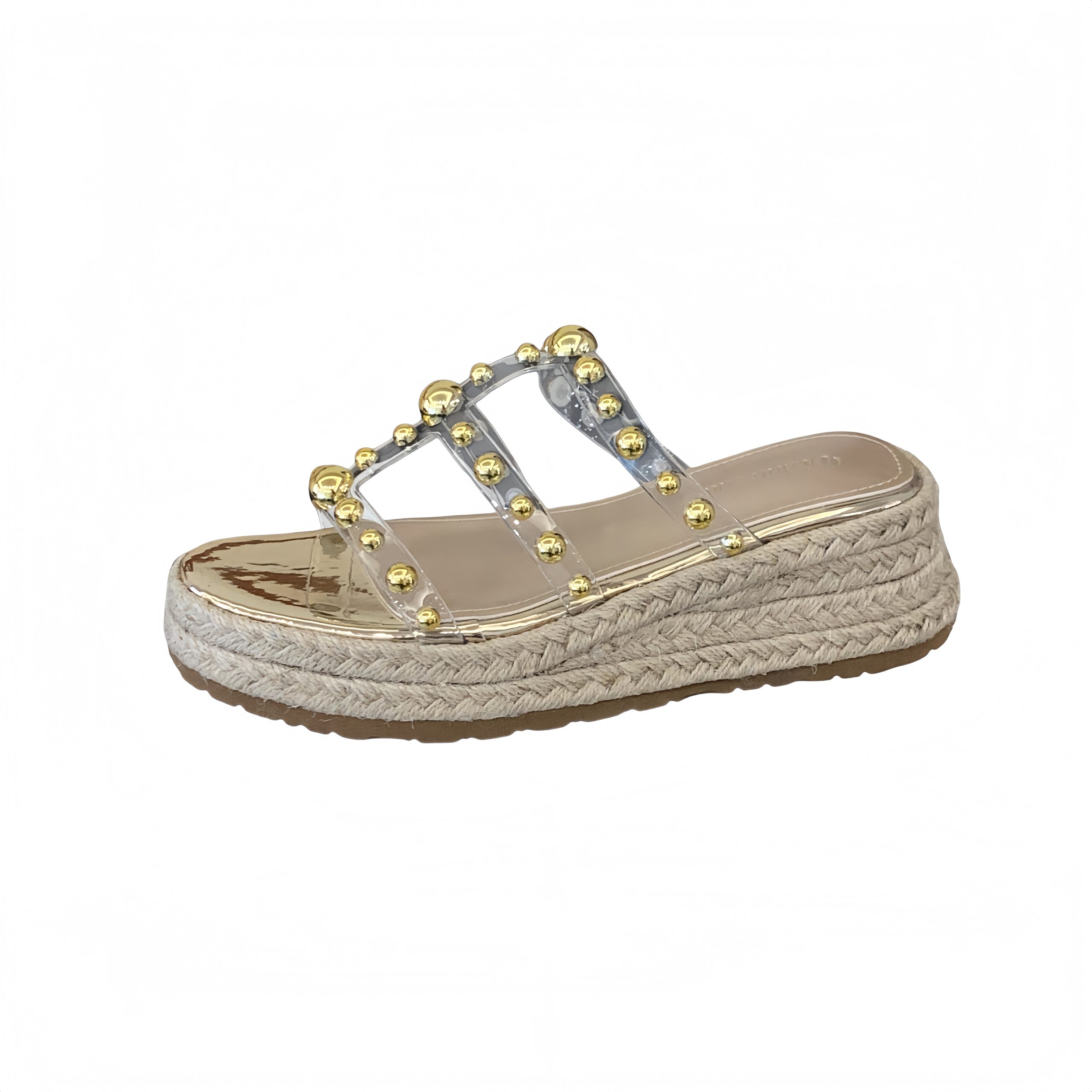 2026 New One-Strap Flat Sandals for Women Summer Outdoor Woven Thick Sole Height Increasing Slope Beach Slippers - Image 5