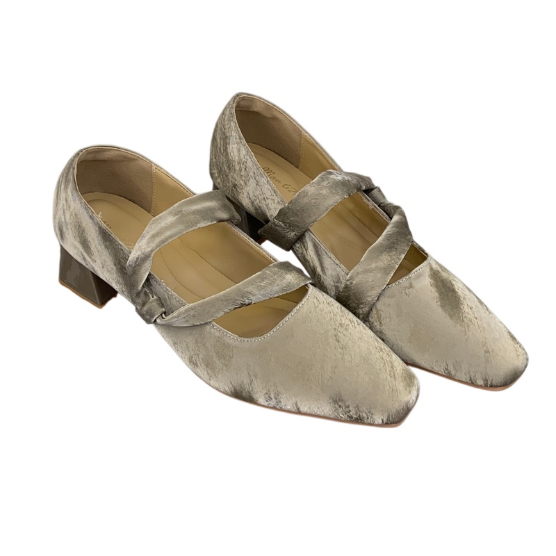 2026 New Style Twisted One-Strap Buckle Square Toe Soft Sole Chunky Heel Mary Jane Shoes for Women - Image 5
